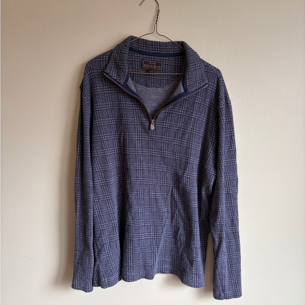 Jos. A. Bank Reserve Navy and Gray Knit Pullover